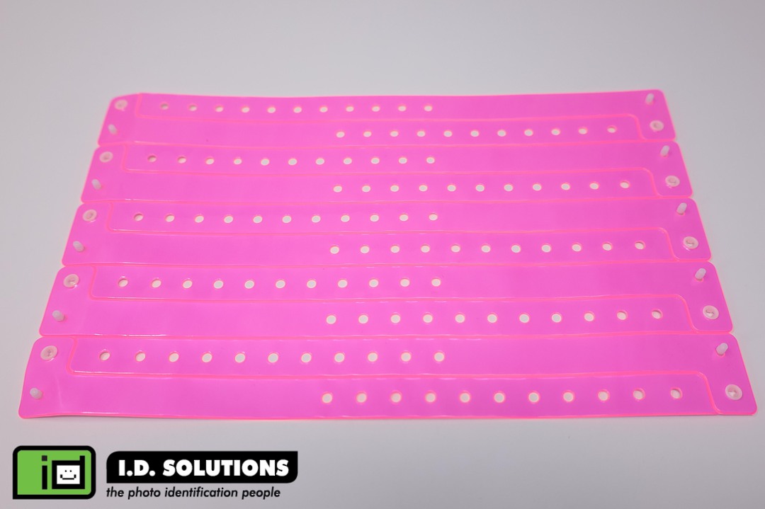 Neon Pink Vinyl Wristband (14) image 2